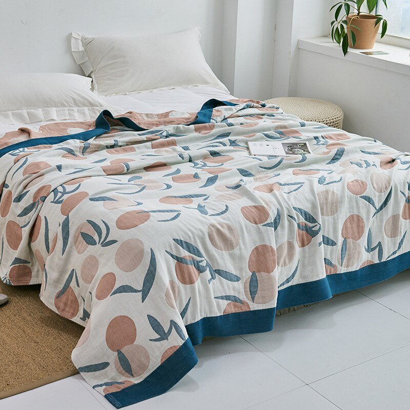 Japanese-Inspired Throw Blanket