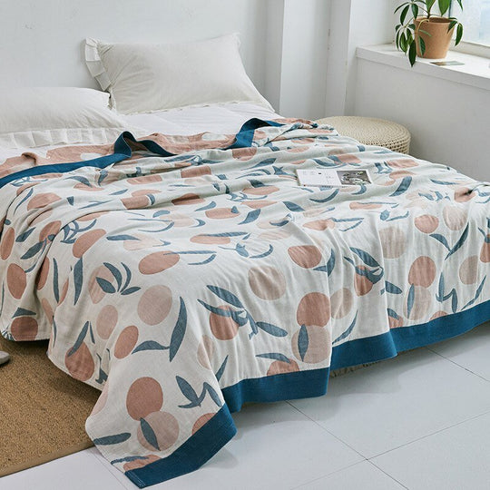 Japanese-Inspired Throw Blanket