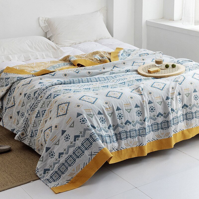 Japanese-Inspired Throw Blanket