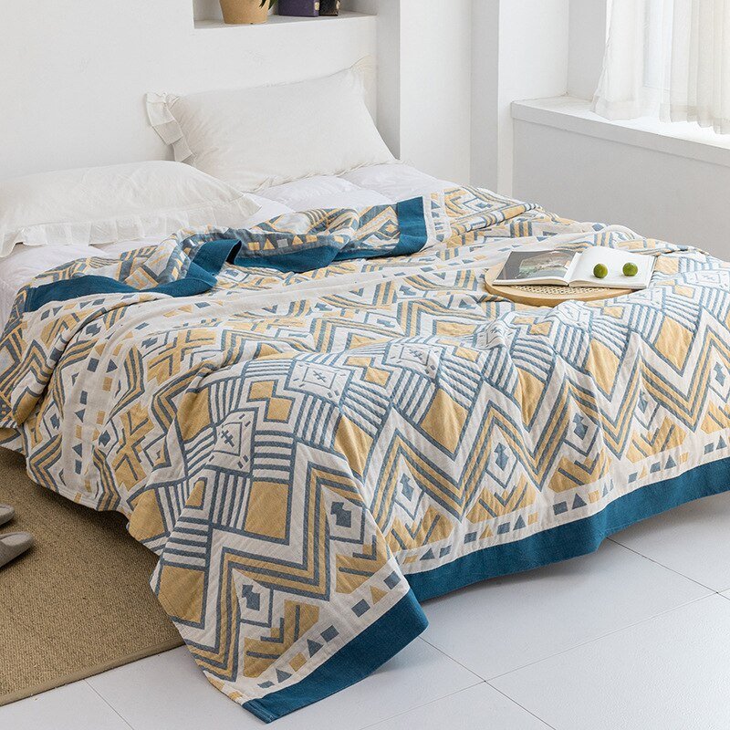 Japanese-Inspired Throw Blanket