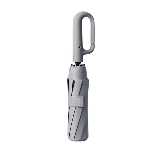 Wind-Resistant Automatic Folding Umbrella with Large Buckle Handle – Compact & Durable