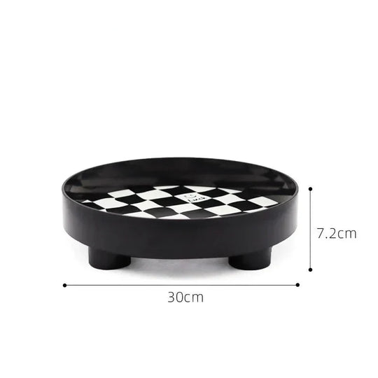 Monochrome Chessboard Storage Tray