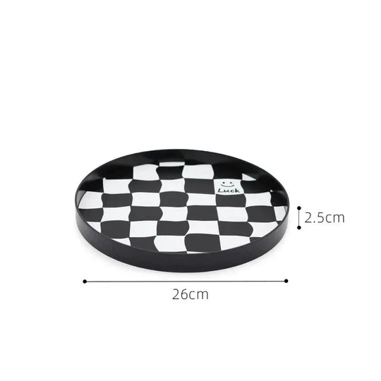 Monochrome Chessboard Storage Tray