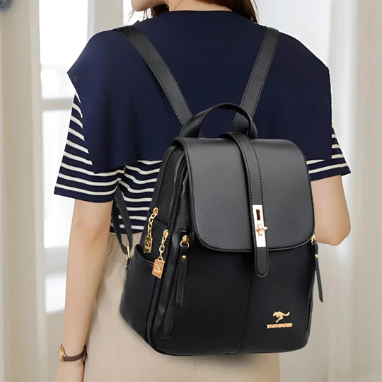 Luxurious and High-Quality Leather Women's Handbag - Alena Backpack
