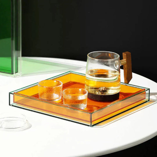 Acrylic Serving Tray in 'Color Pop'
