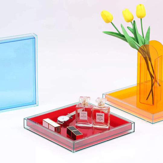 Acrylic Serving Tray in 'Color Pop'