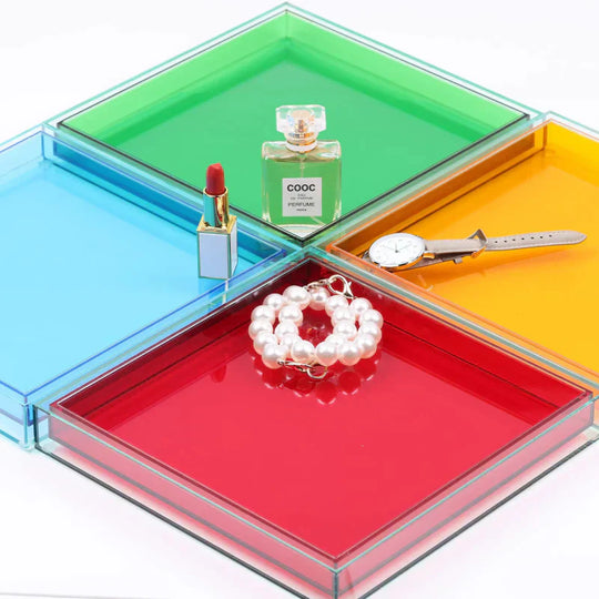 Acrylic Serving Tray in 'Color Pop'