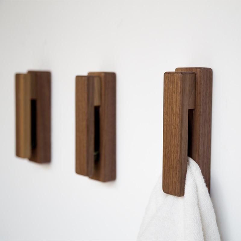 Northern Wooden Towel Holder for the Bathroom