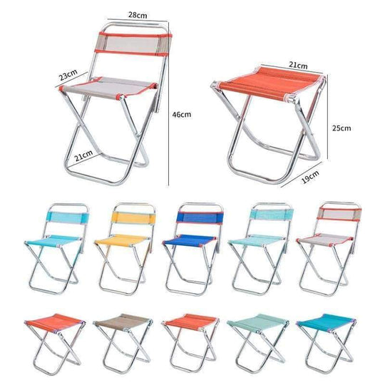 Outdoor Chairs for Children and Adults - Garden Furniture, Beach Chair, Ultralight Seat, Stainless Steel Fishing Stool, Portable Picnic Chair