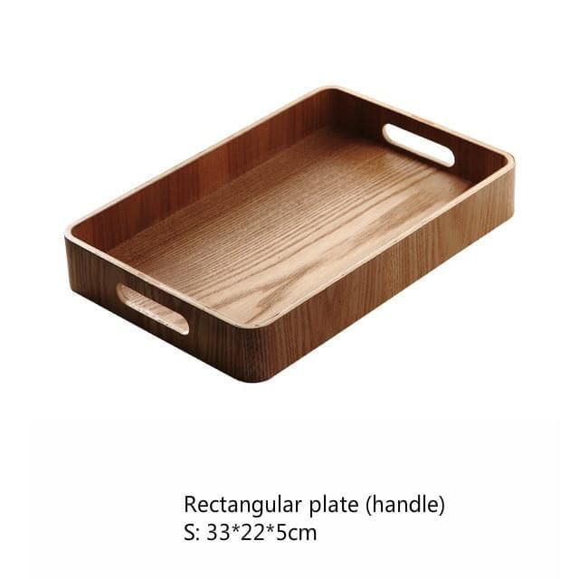 Slim Round Wooden Serving Trays