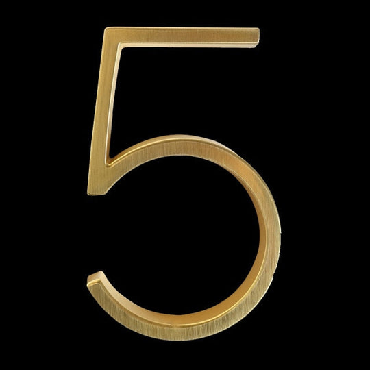 Gold Modern House Numbers