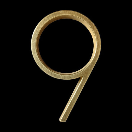 Gold Modern House Numbers