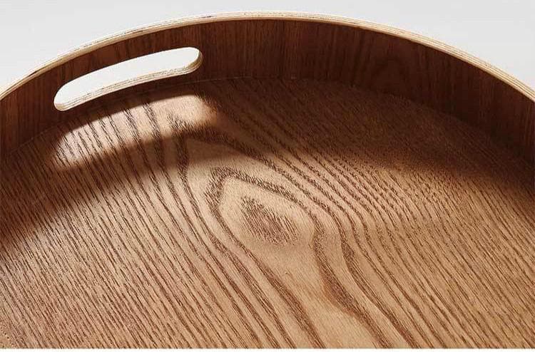 Slim Round Wooden Serving Trays