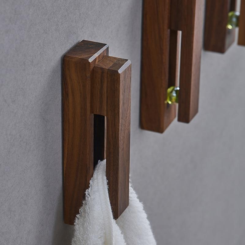 Northern Wooden Towel Holder for the Bathroom