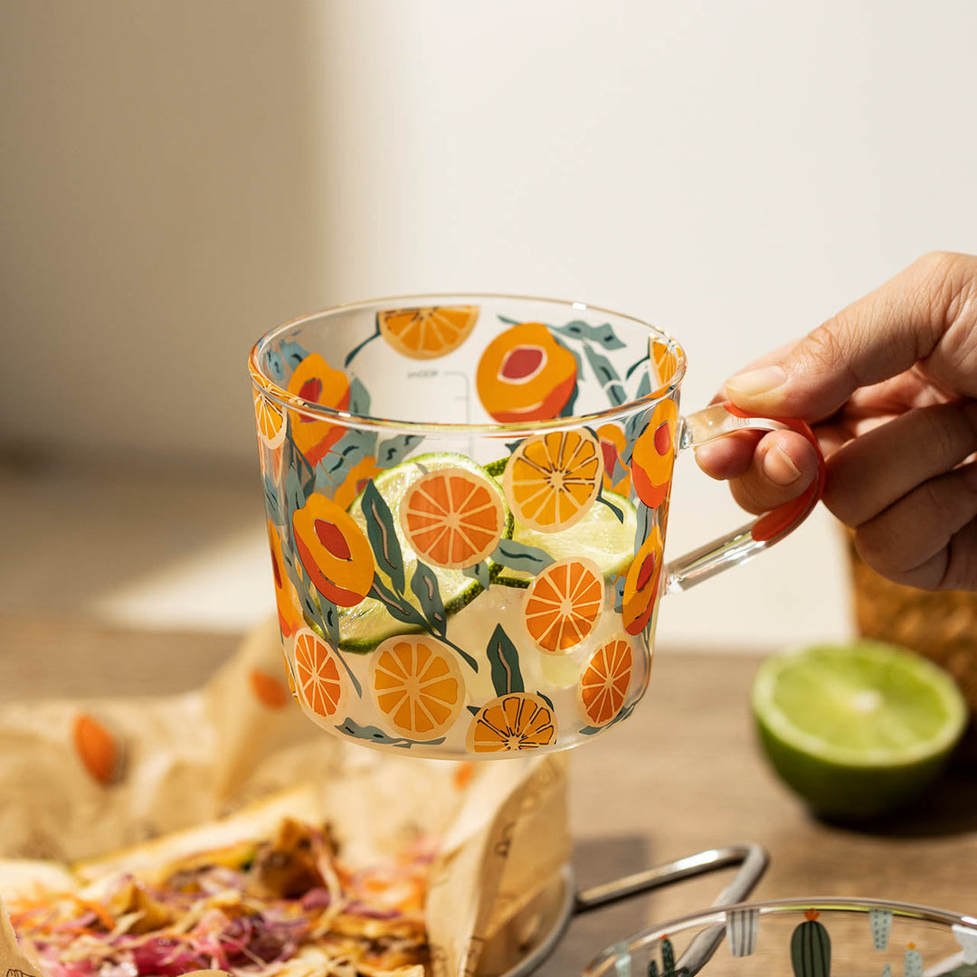 Printed Glass Measuring Cup