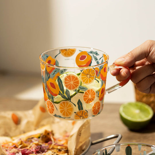 Printed Glass Measuring Cup