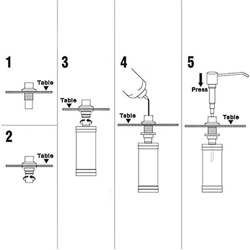 Sink-Mounted Soap Dispenser