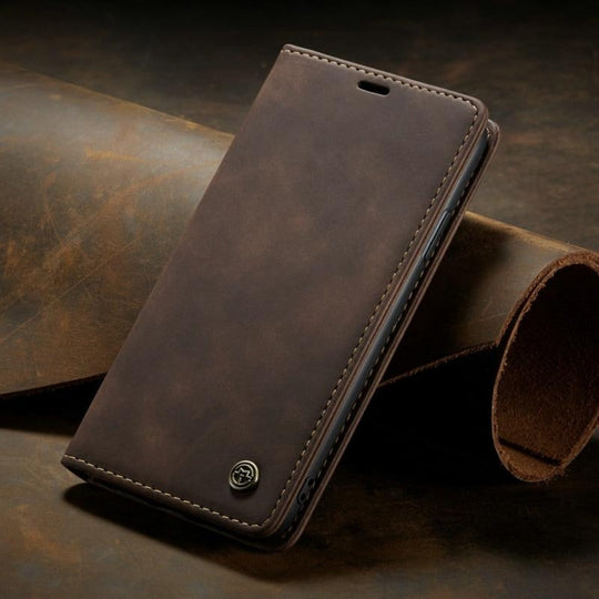 Magnetic Flip Wallet Case for iPhone