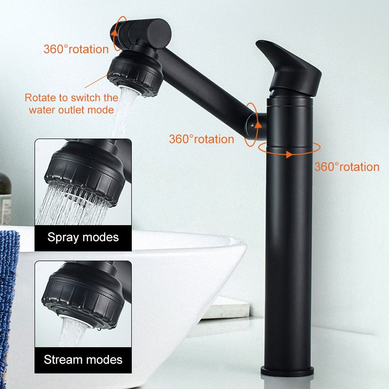 Elegant Luxury Rotating Basin Tap