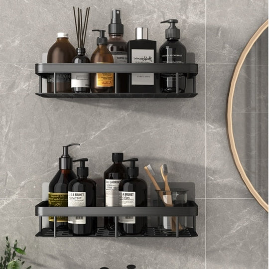 Metal Suction Cup Bathroom Shelves