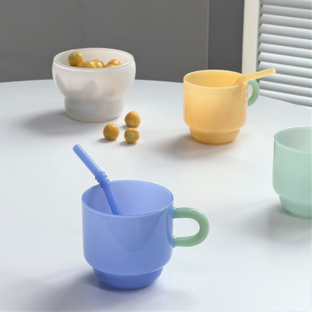 Glass Straw Set - 4 Pieces