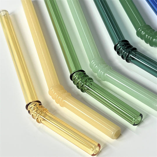 Glass Straw Set - 4 Pieces