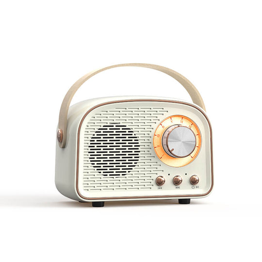 Retro Round Radio Bluetooth Speaker