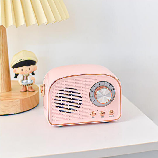 Retro Round Radio Bluetooth Speaker