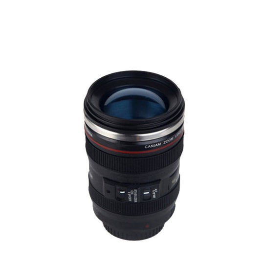 Camera Lens Inspired Insulated Coffee Mug