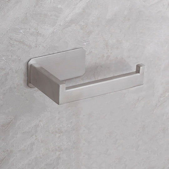 Stainless Steel Toilet Paper Holder (No Drilling)