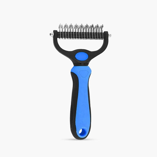 Pet Deshedding Brush - Gentle Grooming Tool - For Dogs and Cats