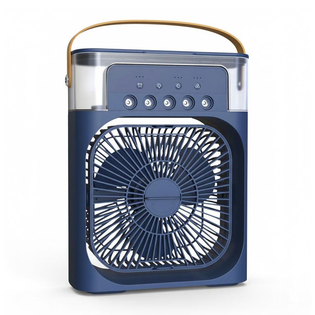 Mini Air Cooler - Spray Humidifier - Silent Fan