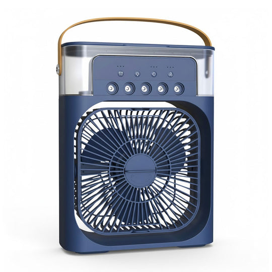 Mini Air Cooler - Spray Humidifier - Silent Fan