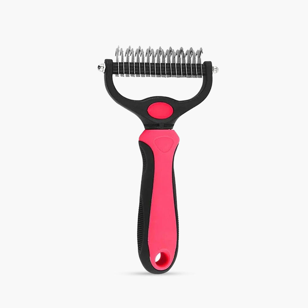 Pet Deshedding Brush - Gentle Grooming Tool - For Dogs and Cats