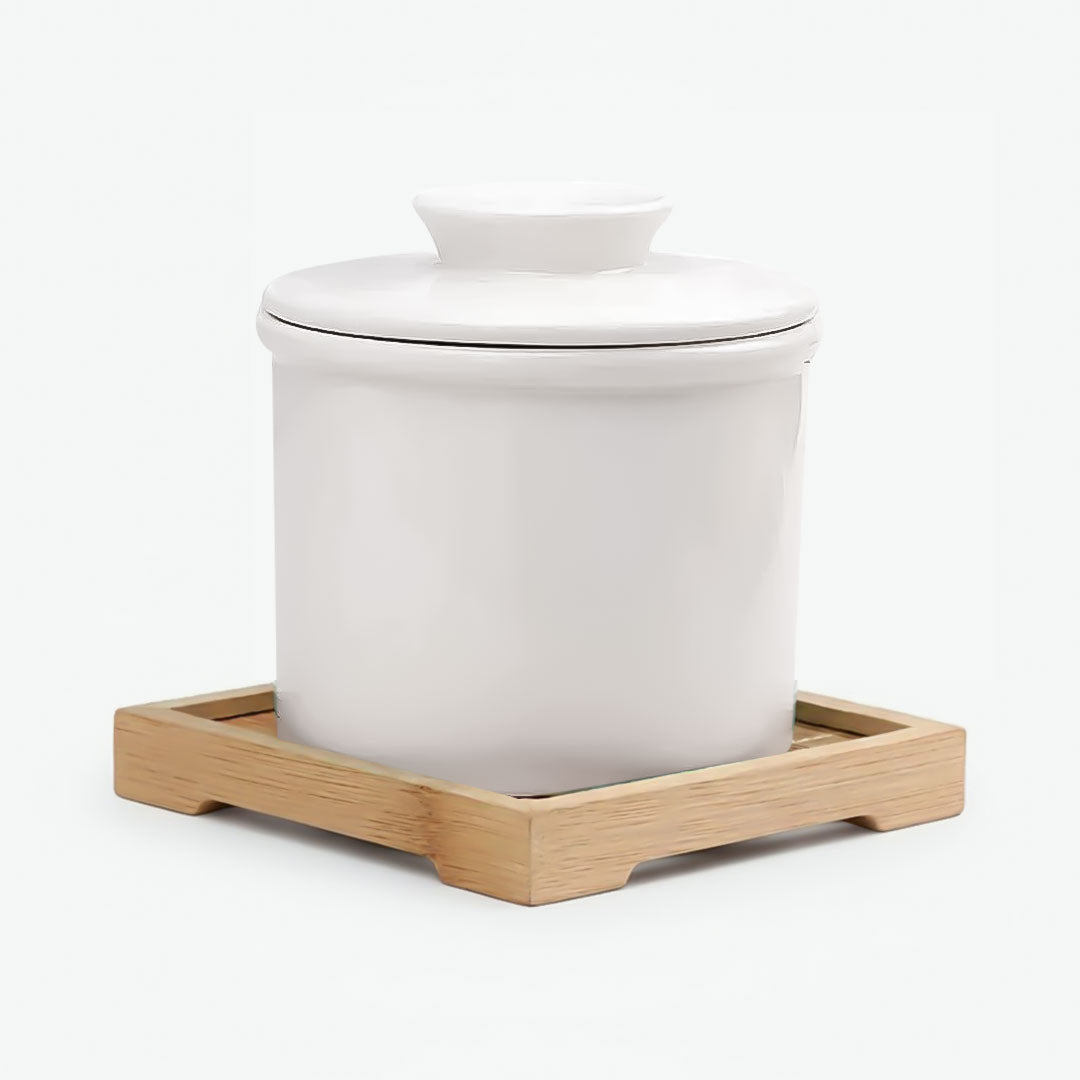 Butter Keeper - Ceramic Container - Water-Sealed Lid
