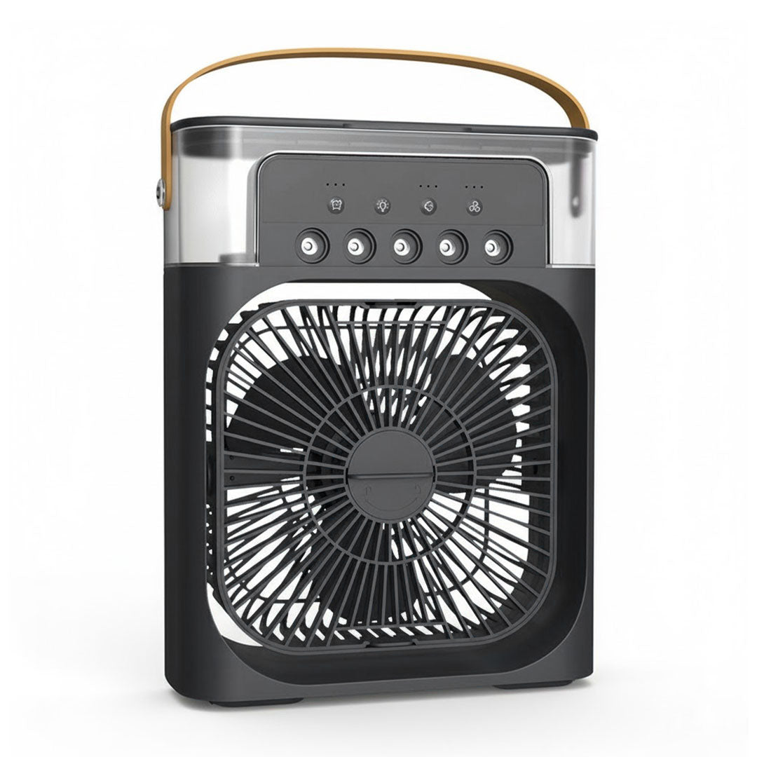 Mini Air Cooler - Spray Humidifier - Silent Fan