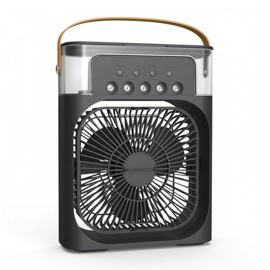 Mini Air Cooler - Spray Humidifier - Silent Fan