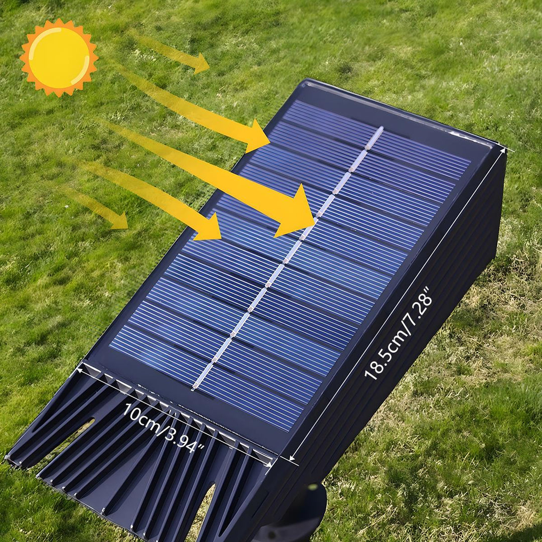 Waterproof Solar LED Multi-Zoom Spot Light | Adjustable Zoom | Eco-Friendly & Perfect for Garden and Outdoor Landscape Lighting