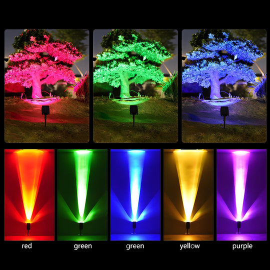 Waterproof Solar LED Multi-Zoom Spot Light | Adjustable Zoom | Eco-Friendly & Perfect for Garden and Outdoor Landscape Lighting