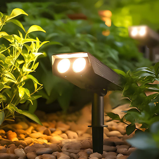 Waterproof Solar LED Multi-Zoom Spot Light | Adjustable Zoom | Eco-Friendly & Perfect for Garden and Outdoor Landscape Lighting
