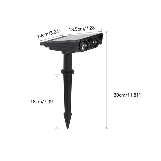 Waterproof Solar LED Multi-Zoom Spot Light | Adjustable Zoom | Eco-Friendly & Perfect for Garden and Outdoor Landscape Lighting