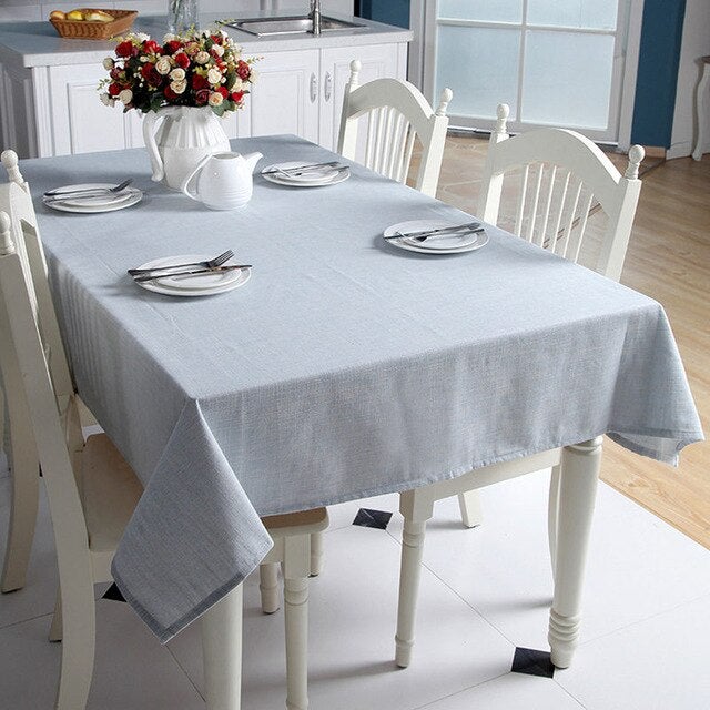 Woven Linen Tablecloth