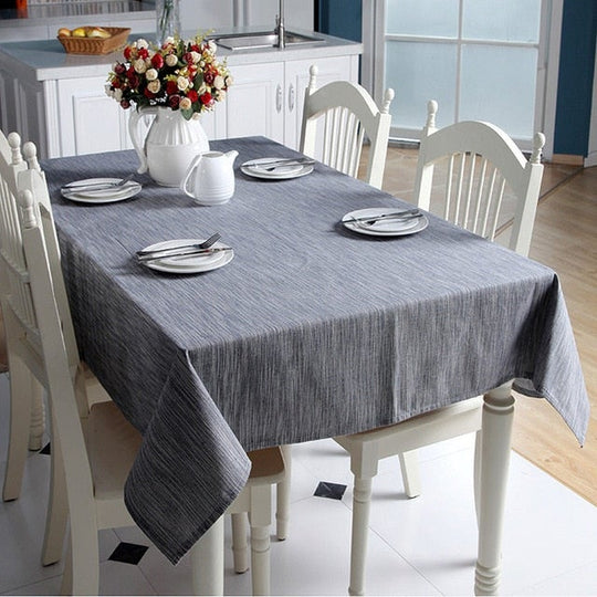 Woven Linen Tablecloth